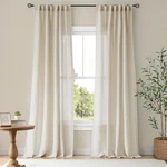 Nicetown Natural Linen Curtains & Drapes For Windows 84 Inch Long, Rod Pocket... New. Price: $23.05.