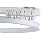 Z-color Flexible Bendable Ceiling Curtain Track, Curved 5 Meters, White New. Price: $35.99.